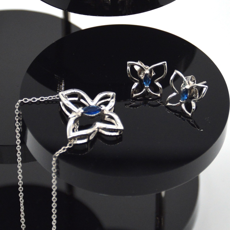 Silverware SilverJuweelry FashiosilveryerJuwelen Necklace Earring RFSLTZ002