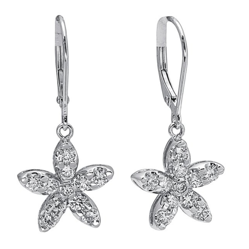 925 sterling zilveren meisje met prachtige bloemhangers, een charmant en eeuwig werk voor jonge meisjes en adolescentie - dagelijkse kleding voor bloemenliefhebbers